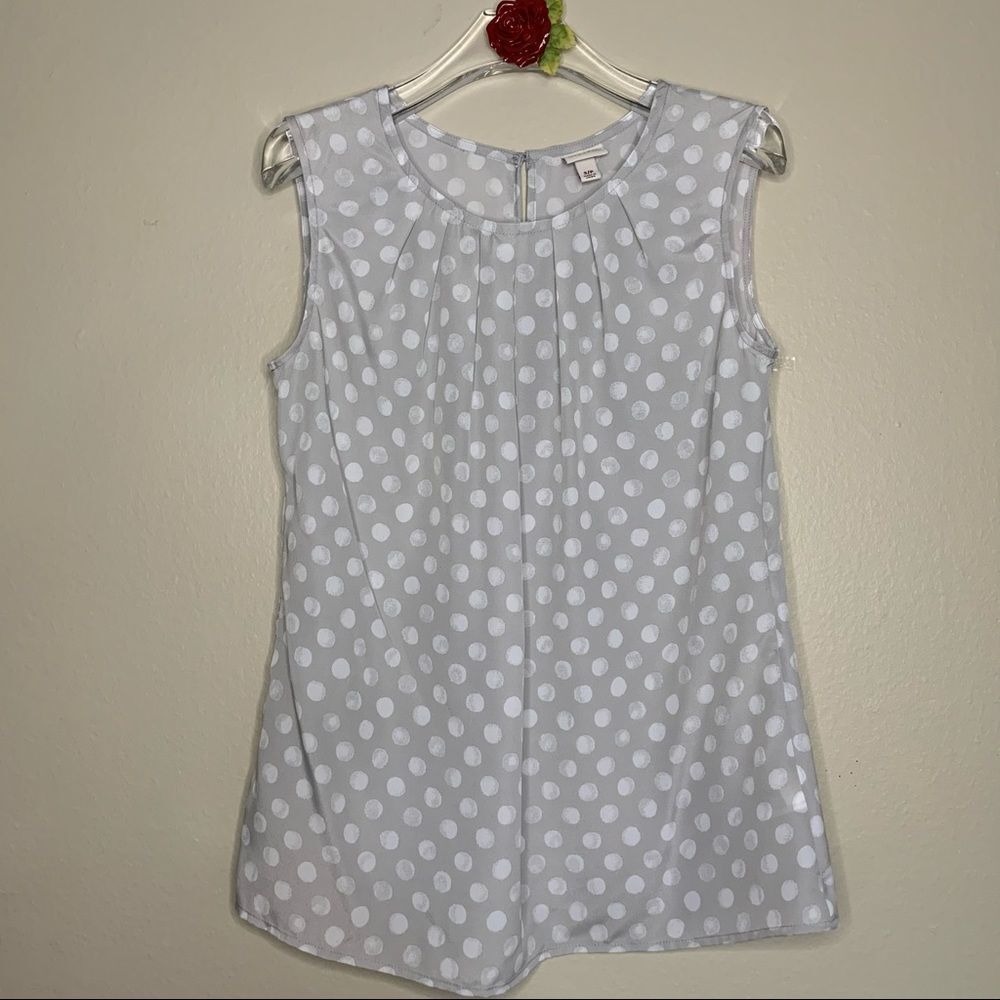 MERONA Career Sleeveless Polkadots Top Small Petite